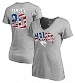 Women's Jacksonville Jaguars #20 Jalen Ramsey NFL Pro Line by Fanatics Branded Banner Wave Name & Number T Shirt Heathered Gray FengYun,baseball caps,new era cap wholesale,wholesale hats