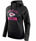Women's Kansas City Chiefs Nike Breast Cancer Awareness Circuit Performance Pullover Hoodie - Black FengYun,baseball caps,new era cap wholesale,wholesale hats