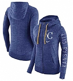 Women's Kansas City Royals Nike Vintage Full-Zip Hoodie - Heather Roya FengYun,baseball caps,new era cap wholesale,wholesale hats