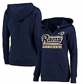 Women's Los Angeles Rams Majestic Plus Size Self Determination Pullover Hoodie - Navy FengYun,baseball caps,new era cap wholesale,wholesale hats