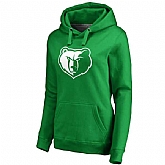 Women's Memphis Grizzlies Fanatics Branded Kelly Green St. Patrick's Day White Logo Pullover Hoodie FengYun,baseball caps,new era cap wholesale,wholesale hats