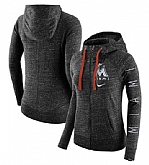 Women's Miami Marlins Nike Vintage Full-Zip Hoodie - Heather Black FengYun,baseball caps,new era cap wholesale,wholesale hats