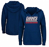 Women's New York Giants Majestic Plus Size Self Determination Pullover Hoodie - Royal FengYun,baseball caps,new era cap wholesale,wholesale hats