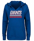 Women's New York Giants Majestic Self-Determination Pullover Hoodie - Royal FengYun,baseball caps,new era cap wholesale,wholesale hats