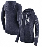 Women's New York Yankees Nike Vintage Full-Zip Hoodie - Heather Navy FengYun,baseball caps,new era cap wholesale,wholesale hats