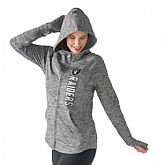 Women's Oakland Raiders G III 4Her by Carl Banks Recovery Full Zip Hoodie Heathered Gray FengYun,baseball caps,new era cap wholesale,wholesale hats