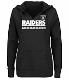 Women's Oakland Raiders Majestic Self-Determination Pullover Hoodie - Black FengYun,baseball caps,new era cap wholesale,wholesale hats