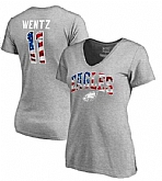 Women's Philadelphia Eagles #11 wentz NFL Pro Line by Fanatics Branded Banner Wave Name & Number T Shirt Royal FengYun,baseball caps,new era cap wholesale,wholesale hats