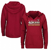 Women's San Francisco 49ers Majestic Plus Size Self Determination Pullover Hoodie - Red FengYun,baseball caps,new era cap wholesale,wholesale hats