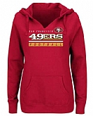 Women's San Francisco 49ers Majestic Self-Determination Pullover Hoodie - Scarlet FengYun,baseball caps,new era cap wholesale,wholesale hats