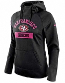Women's San Francisco 49ers Nike Breast Cancer Awareness Circuit Performance Pullover Hoodie - Black FengYun,baseball caps,new era cap wholesale,wholesale hats