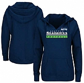 Women's Seattle Seahawks Majestic Plus Size Self Determination Pullover Hoodie - College Navy FengYun,baseball caps,new era cap wholesale,wholesale hats