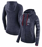 Women's St. Louis Cardinals Nike Vintage Full-Zip Hoodie - Heather Navy FengYun,baseball caps,new era cap wholesale,wholesale hats