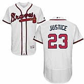 Atlanta Braves #23 David Justice White Flexbase Stitched Jersey DingZhi,baseball caps,new era cap wholesale,wholesale hats