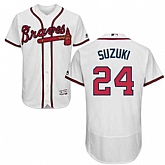 Atlanta Braves #24 Kurt Suzuki White Flexbase Stitched Jersey DingZhi,baseball caps,new era cap wholesale,wholesale hats