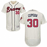 Atlanta Braves #30 Orlando Cepeda Cream Flexbase Stitched Jersey DingZhi,baseball caps,new era cap wholesale,wholesale hats