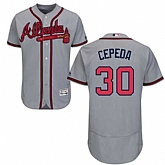 Atlanta Braves #30 Orlando Cepeda Gray Flexbase Stitched Jersey DingZhi,baseball caps,new era cap wholesale,wholesale hats