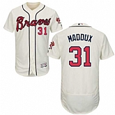 Atlanta Braves #31 Greg Maddux Cream Flexbase Stitched Jersey DingZhi,baseball caps,new era cap wholesale,wholesale hats