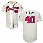 Atlanta Braves #40 Bartolo Colon Cream Flexbase Stitched Jersey DingZhi,baseball caps,new era cap wholesale,wholesale hats