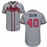 Atlanta Braves #40 Bartolo Colon Gray Flexbase Stitched Jersey DingZhi,baseball caps,new era cap wholesale,wholesale hats