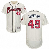 Atlanta Braves #49 Julio Teheran Cream Flexbase Stitched Jersey DingZhi,baseball caps,new era cap wholesale,wholesale hats