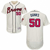 Atlanta Braves #50 John Danks Cream Flexbase Stitched Jersey DingZhi,baseball caps,new era cap wholesale,wholesale hats