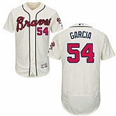 Atlanta Braves #54 Adonis Garcia Cream Flexbase Stitched Jersey DingZhi,baseball caps,new era cap wholesale,wholesale hats