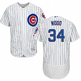 Chicago Cubs #34 Kerry Wood White Flexbase Stitched Jersey DingZhi,baseball caps,new era cap wholesale,wholesale hats