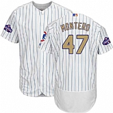 Chicago Cubs #47 Miguel Montero White World Series Champions Gold Program Flexbase Stitched Jersey DingZhi,baseball caps,new era cap wholesale,wholesale hats