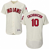 Cleveland Indians #10 Edwin Encarnacion Cream Flexbase Stitched Jersey DingZhi,baseball caps,new era cap wholesale,wholesale hats