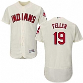 Cleveland Indians #19 Bob Feller Cream Flexbase Stitched Jersey DingZhi,baseball caps,new era cap wholesale,wholesale hats