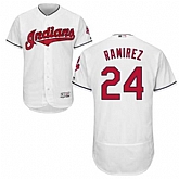 Cleveland Indians #24 Jose Ramirez White Flexbase Stitched Jersey DingZhi,baseball caps,new era cap wholesale,wholesale hats