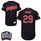 Cleveland Indians #29 Satchel Paige Navy 2016 World Series Flexbase Stitched Jersey DingZhi,baseball caps,new era cap wholesale,wholesale hats