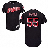 Cleveland Indians #55 Roberto Perez Navy Flexbase Stitched Jersey DingZhi,baseball caps,new era cap wholesale,wholesale hats