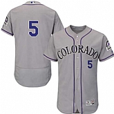Colorado Rockies #5 Carlos Gonzalez Gray Flexbase Stitched Jersey DingZhi,baseball caps,new era cap wholesale,wholesale hats