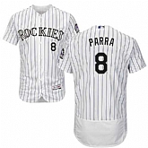 Colorado Rockies #8 Gerardo Parra White Flexbase Stitched Jersey DingZhi,baseball caps,new era cap wholesale,wholesale hats