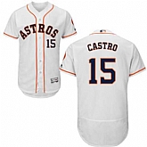 Houston Astros #15 Jason Castro White Flexbase Stitched Jersey DingZhi,baseball caps,new era cap wholesale,wholesale hats