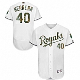 Kansas City Royals #40 Kelvin Herrera White Memorial Day Flexbase Stitched Jersey DingZhi,baseball caps,new era cap wholesale,wholesale hats
