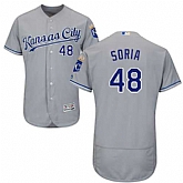 Kansas City Royals #48 Joakim Soria Gray Flexbase Stitched Jersey DingZhi,baseball caps,new era cap wholesale,wholesale hats