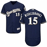 Milwaukee Brewers #15 Will Middlebrooks Navy Flexbase Stitched Jersey DingZhi,baseball caps,new era cap wholesale,wholesale hats