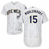 Milwaukee Brewers #15 Will Middlebrooks White Flexbase Player Stitched Jersey DingZhi,baseball caps,new era cap wholesale,wholesale hats