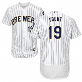 Milwaukee Brewers #19 Robin Yount White Flexbase Player Stitched Jersey DingZhi,baseball caps,new era cap wholesale,wholesale hats