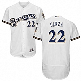 Milwaukee Brewers #22 Matt Garza White Flexbase Stitched Jersey DingZhi,baseball caps,new era cap wholesale,wholesale hats