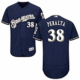 Milwaukee Brewers #38 Wily Peralta Navy Flexbase Stitched Jersey DingZhi,baseball caps,new era cap wholesale,wholesale hats
