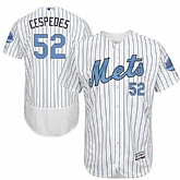 New York Mets #52 Yoenis Cespedes White Father's Day Flexbase Stitched Jersey DingZhi,baseball caps,new era cap wholesale,wholesale hats