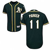Oakland Athletics #11 Jarrod Parker Green Flexbase Stitched Jersey DingZhi,baseball caps,new era cap wholesale,wholesale hats
