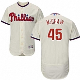 Philadelphia Phillies #45 Tug McGraw Cream Flexbase Stitched Jersey DingZhi,baseball caps,new era cap wholesale,wholesale hats