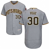 Pittsburgh Pirates #30 Neftali Feliz Gray Flexbase Stitched Jersey DingZhi,baseball caps,new era cap wholesale,wholesale hats