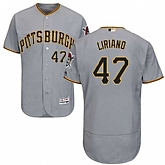 Pittsburgh Pirates #47 Francisco Liriano Gray Flexbase Stitched Jersey DingZhi,baseball caps,new era cap wholesale,wholesale hats