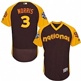 San Diego Padres #3 Derek Norris Brown 2016 MLB All Star Game Flexbase Batting Practice Player Stitched Jersey DingZhi,baseball caps,new era cap wholesale,wholesale hats